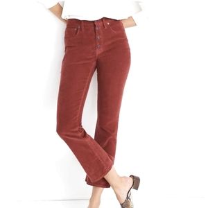 Madewell Cali Demi-Boot Jeans in Corduroy: Button-Front Edition 28